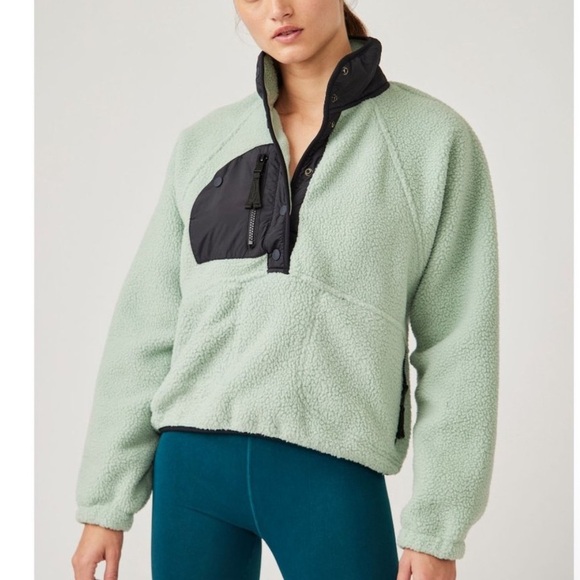 free people movement Jackets & Blazers - Free People Movement Hit the Slopes Fleece Pullover Size Medium